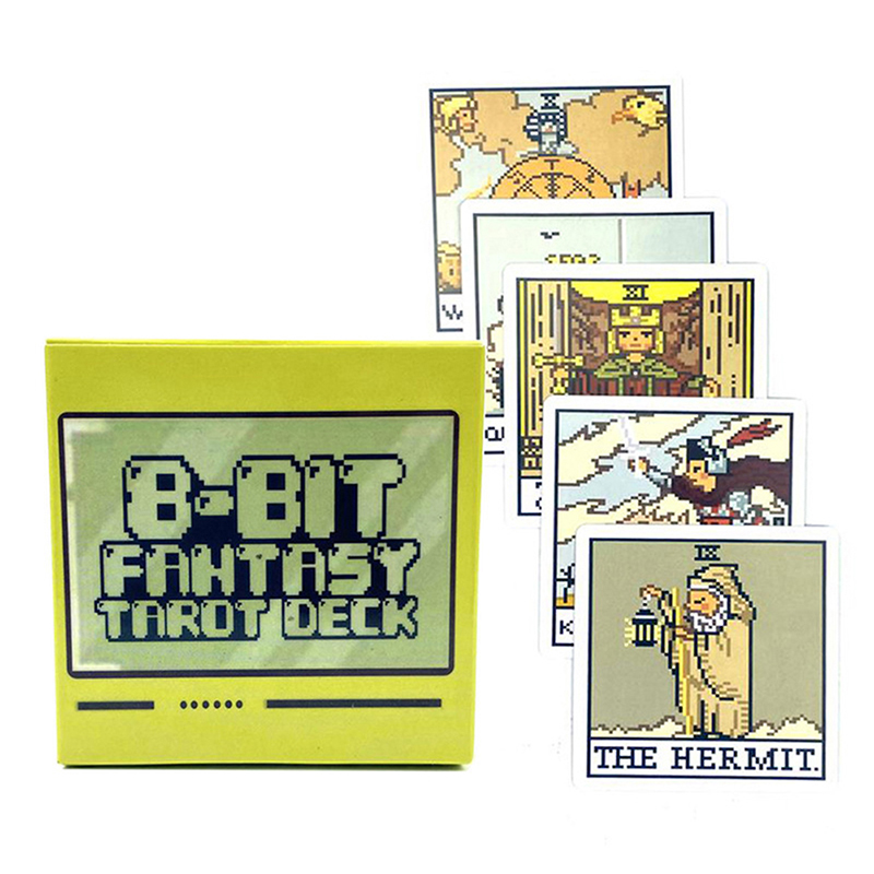 Board Game Life - 1 ボックス 8 ビットファンタジータロットデッキカード予言占いファミリーパーティーボード占いゲーム初心者タロットカードボードゲーム