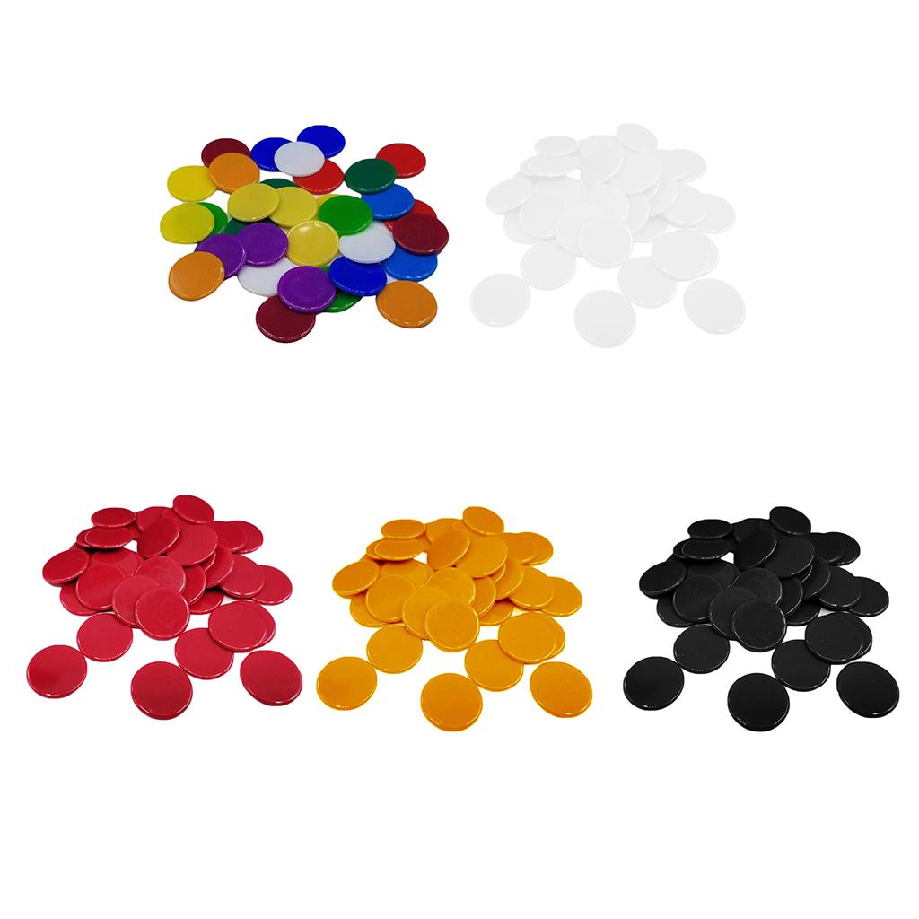 Game Token Counter - 100 個ビンゴチップ小さなカウント学習カウンターマーカーディスクゲームトークン数学番号教室キッズ子供ゲーム