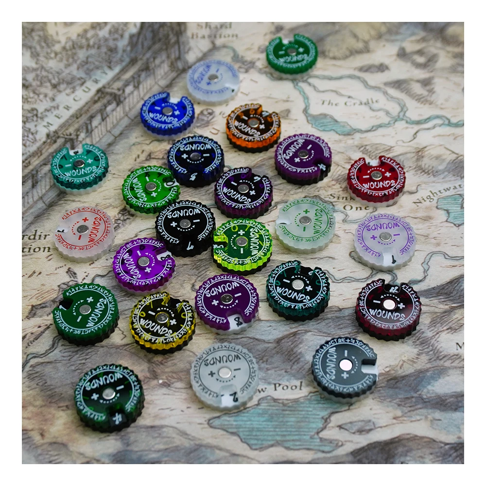 Game Token Counter - 20ミリメートル傷トラッカー1セット/1セット