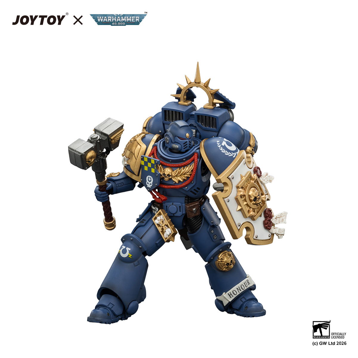 Board Game War - 【在庫あり】JOYTOY ウォーハンマー40K 1/18 アクションフィギュア ウルトラマリンズキャプテン ジャンプパックとレリックシールド付きモデル