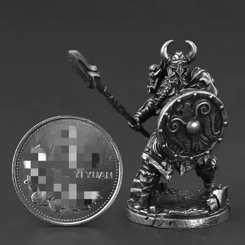 白真鍮製バイキング戦士ミニチュアモデル金属製古代兵士フィギュ - Board Game Vikings のレビューと価格