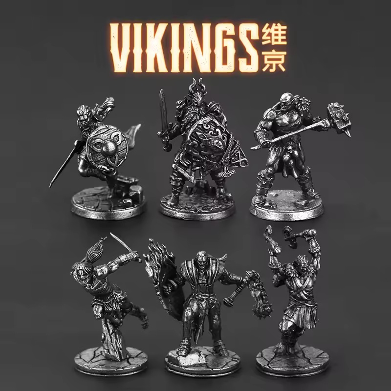 白真鍮製バイキング戦士ミニチュアモデル金属製古代兵士フィギュ - Board Game Vikings のレビューと価格