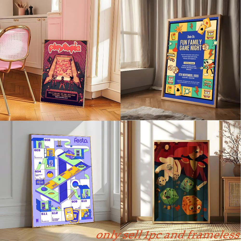 ベルリンブレットシュピールコンボードゲームポスターポスター絵 - Board Game Film のレビューと価格