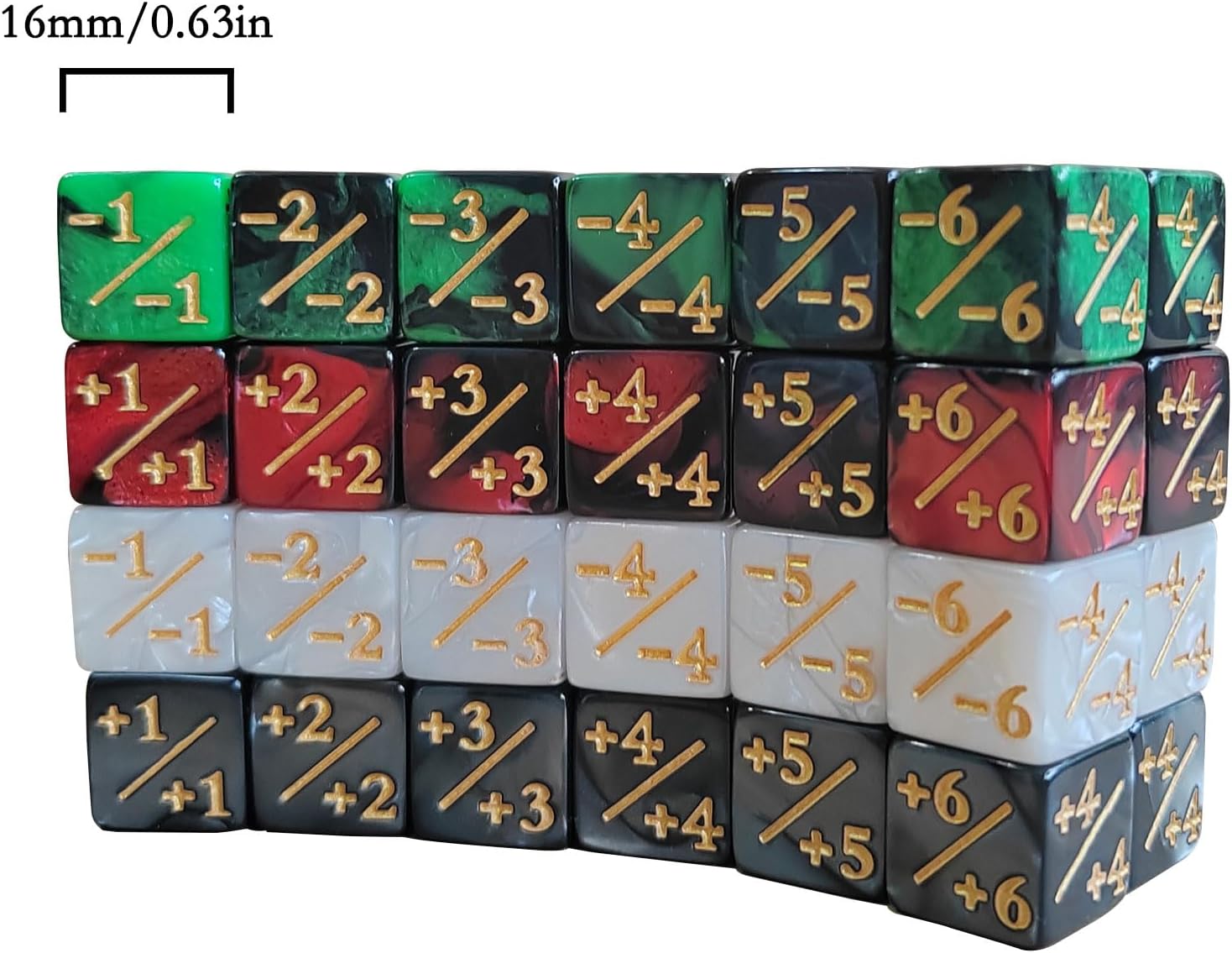 10個のダイスカウンタートークンダイス、D6ダイス、カードゲ - Game Token Counter のレビューと価格