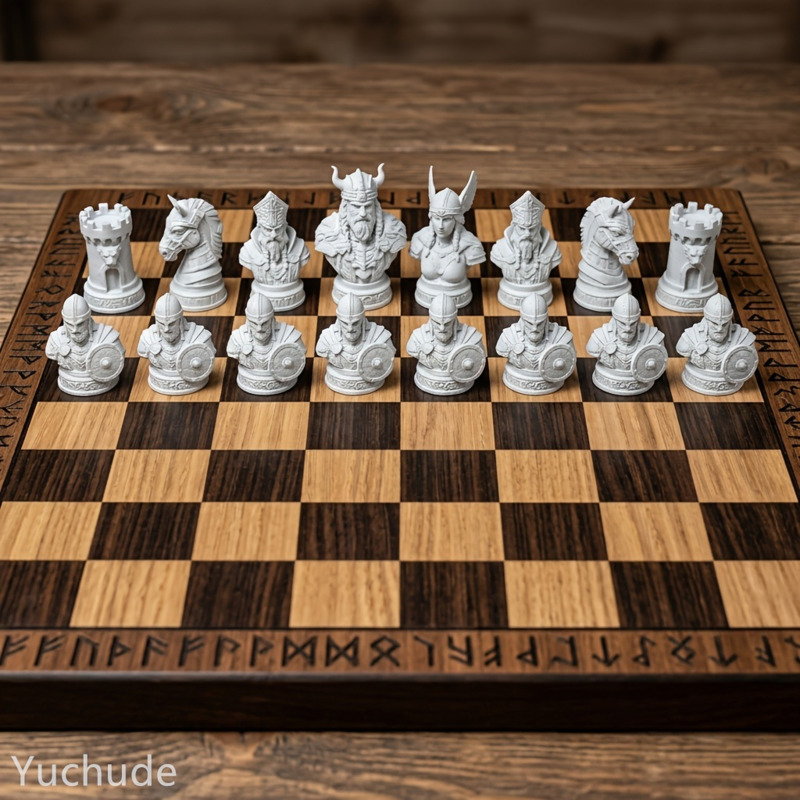 バイキングチェスの駒 3Dプリント、チェスマン ボードゲーム - Board Game Vikings のレビューと価格