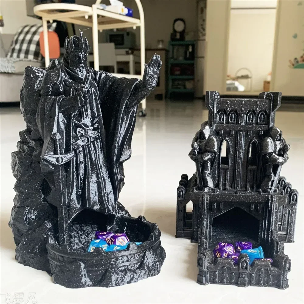 3Dプリント製の城型ダイスタワー、テーブルトップゲーム用トレ - Board Game Dnd のレビューと価格