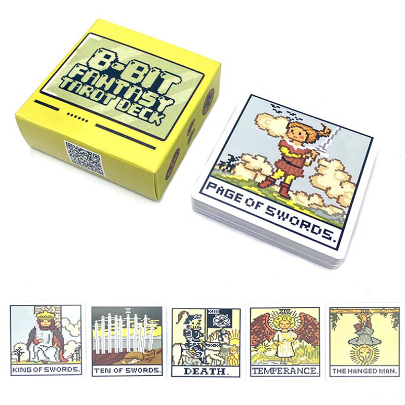 1 ボックス 8 ビットファンタジータロットデッキカード予言 - Board Game Life のレビューと価格