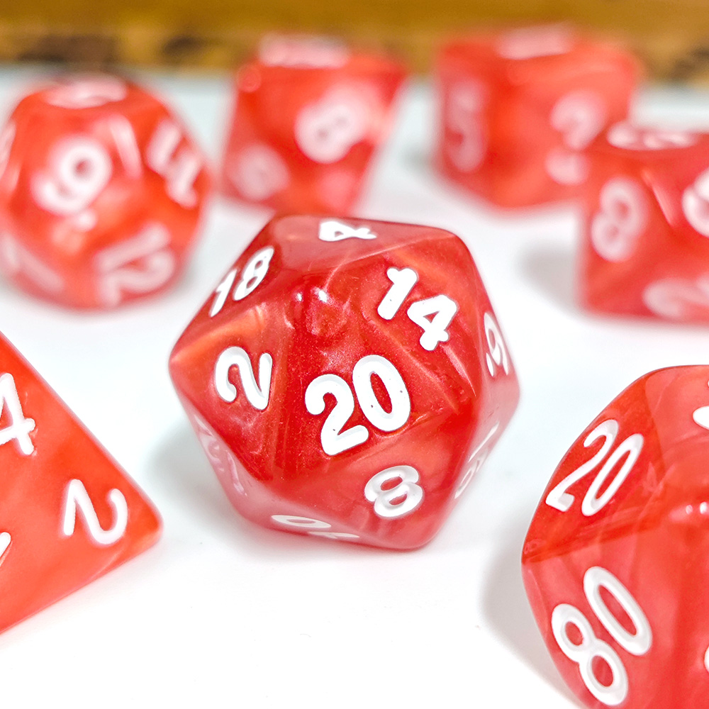 7 ピース/セットパールダイス多面体マルチカラー DND ゲ - Board Game Dnd のレビューと価格