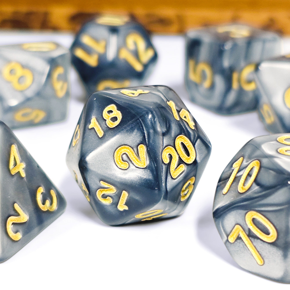 7 ピース/セットパールダイス多面体マルチカラー DND ゲ - Board Game Dnd のレビューと価格