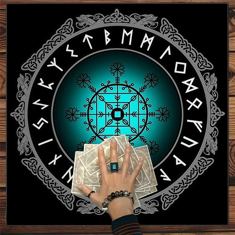 VIKAMA 北欧バイキングコンパスパターンタロットテーブル - Board Game Vikings のレビューと価格