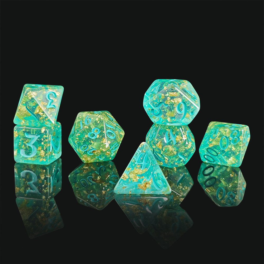 7個/セット グリッターダイスセット DnD RPG ボード - Board Game Dnd のレビューと価格