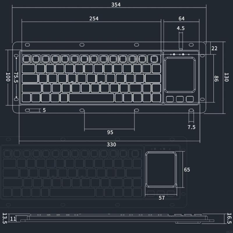 1pc 産業用 USB タッチボードキーボード、タッチパッド - Board Game Journal のレビューと価格
