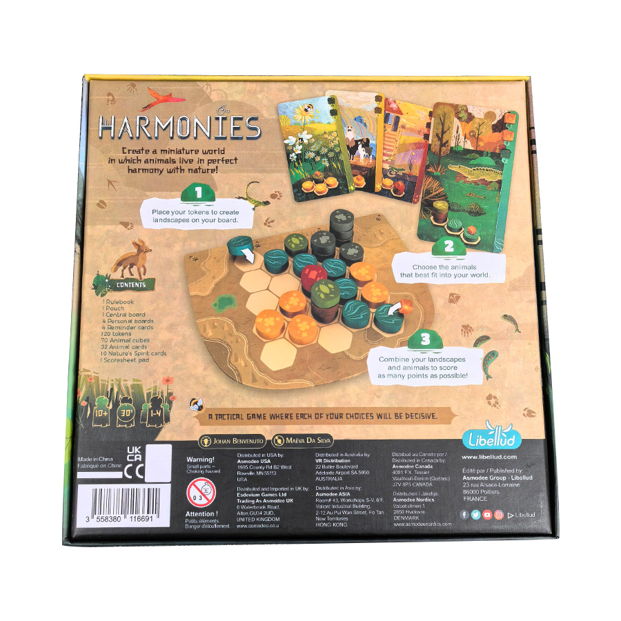 ハーモニー - ボードゲーム - 動物のための風景と生息地の - Board Game War のレビューと価格