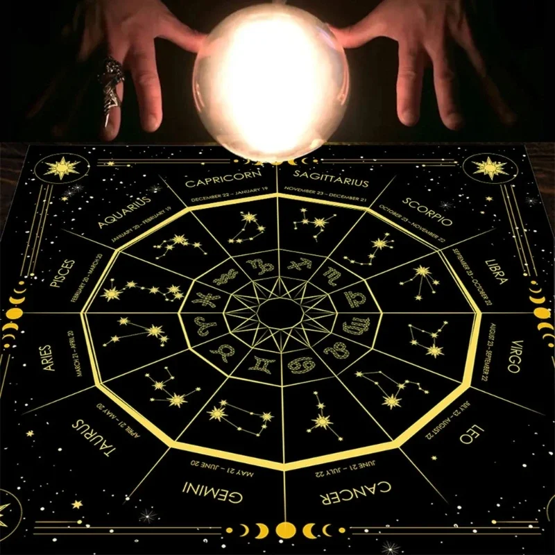 正方形のフランネルタロット,占星術のオラクルパッド,テーブル - Board Game Film のレビューと価格