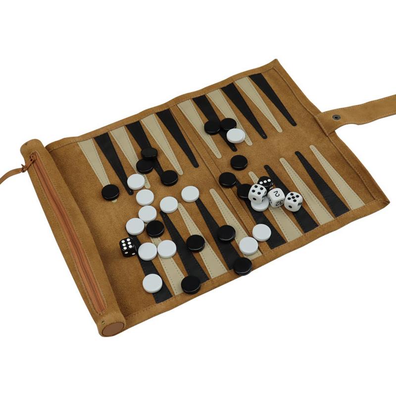 ポータブルバックギャモンゲームセット、旅行戦略、小型 - Board Game Harvest のレビューと価格