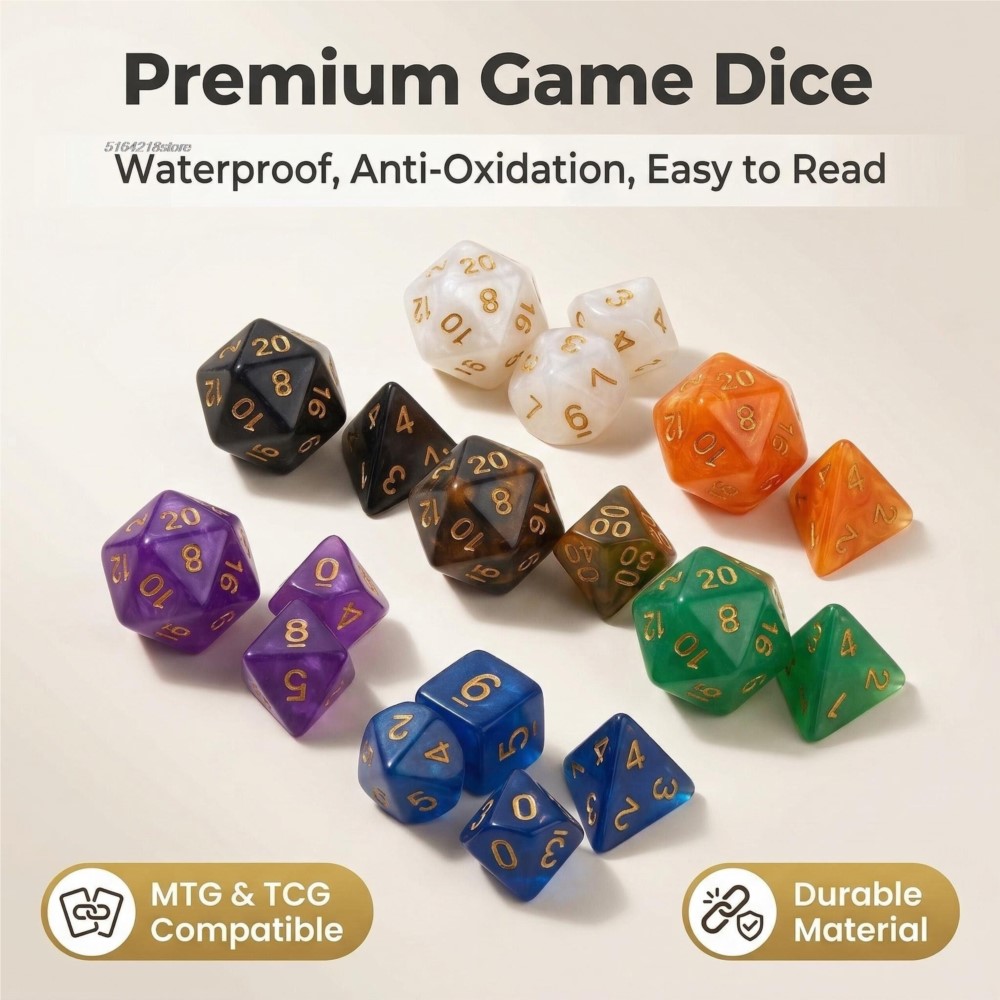 7 個セットサイコロボードゲームロールサイコロギャラクシーテ - Game Token Counter のレビューと価格